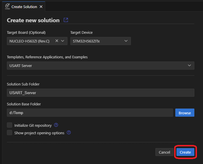 CMSIS-Driver Validation: USART Server